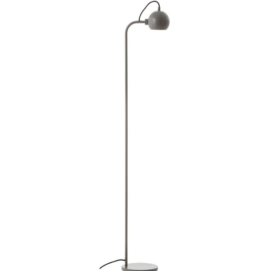 Belysning Frandsen Golvlampor | Ball Single Golvlampa, Glossy Varmgra