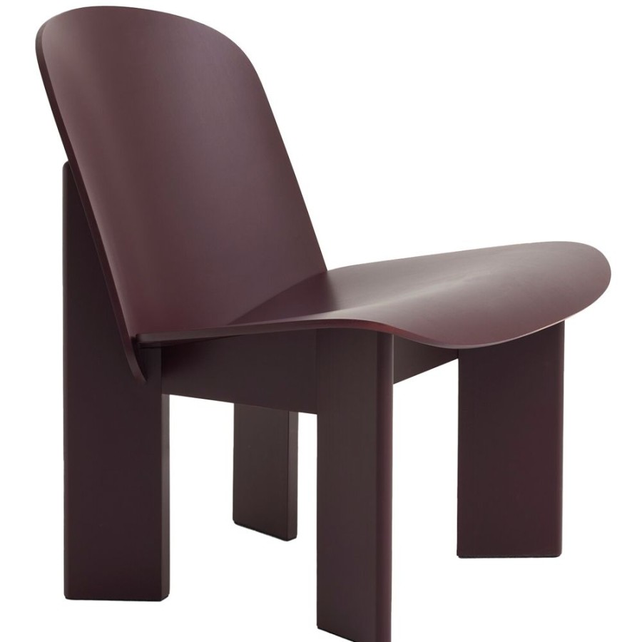 Mobler HAY Fatoljer | Chisel Loungefatolj, Mork Bordeaux