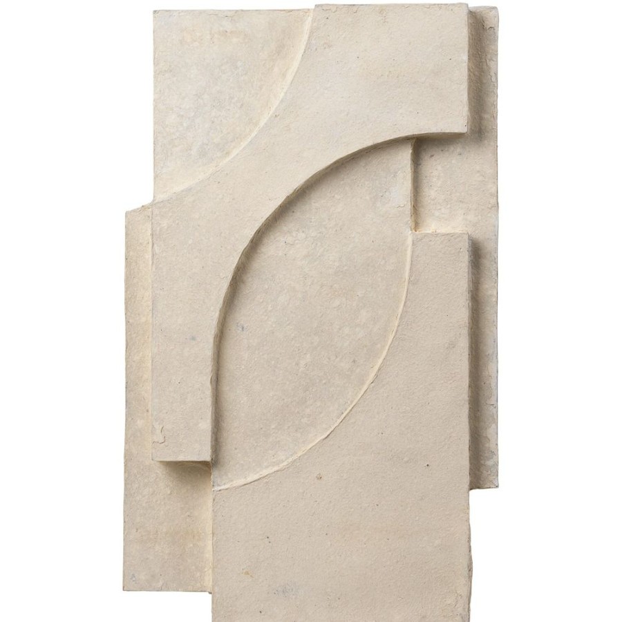 Inredning Kristina Dam Studio Vaggdekorationer | Serif Relief 42X68 Cm, Vit