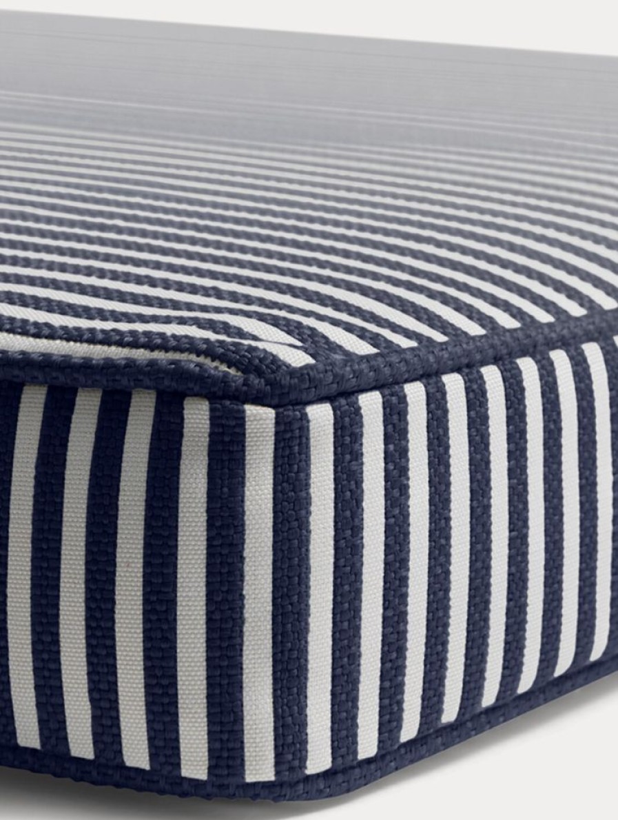 Textil DIYTI Dynor | Narrow Stripe Solsangsdyna 50X186 Cm, Marinbla