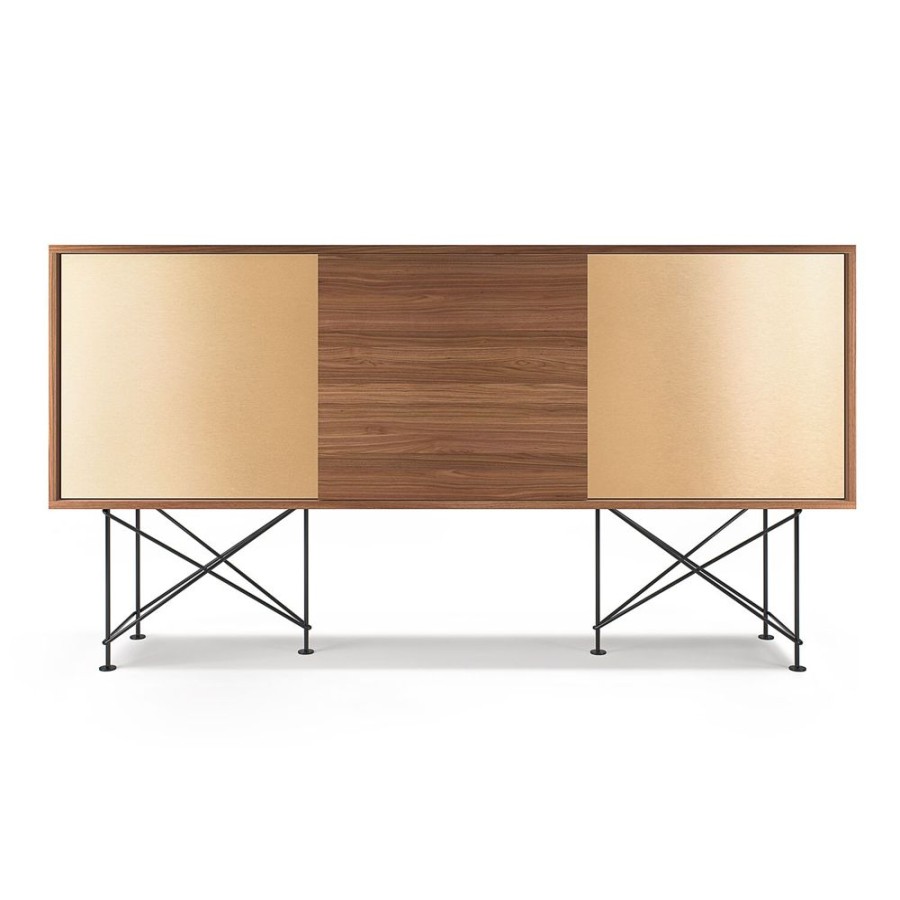 Mobler Decotique Sideboards | Vogue Sideboard 180H, Valnot/1W2B/Svart