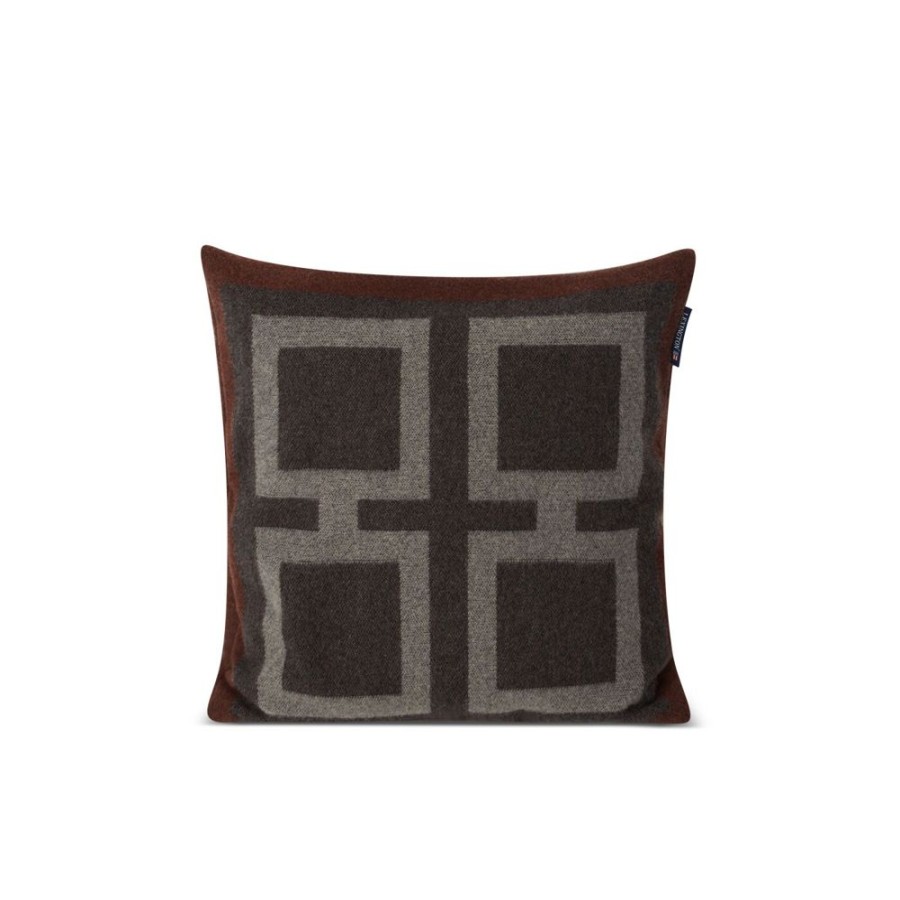 Textil Lexington Orngott | Graphic Recycled Wool Pillow Cover Kuddfodral 50X50 Cm