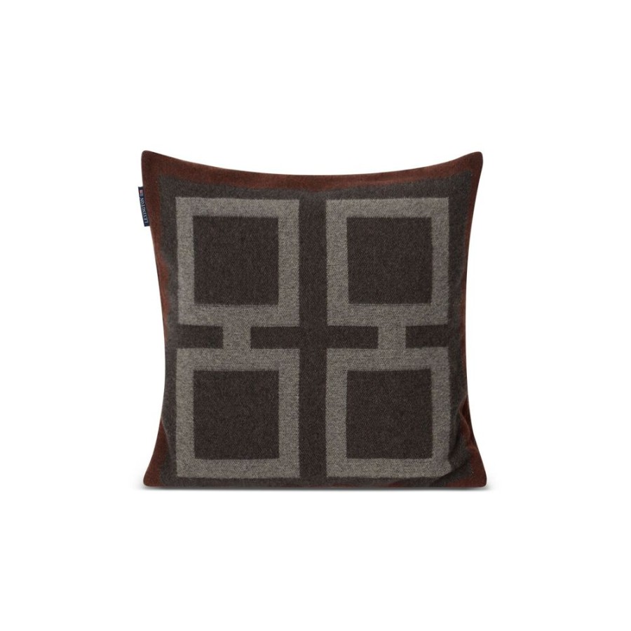 Textil Lexington Orngott | Graphic Recycled Wool Pillow Cover Kuddfodral 50X50 Cm