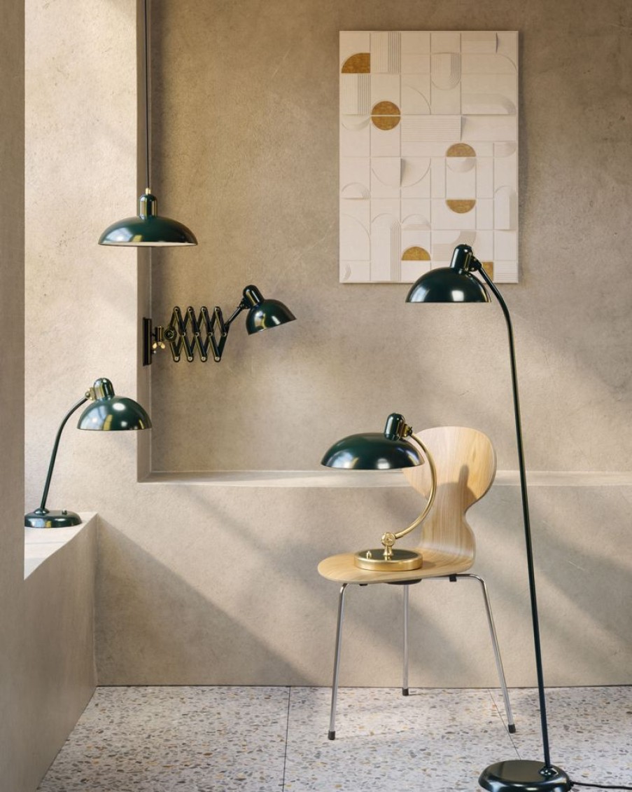 Belysning Fritz Hansen Golvlampor | Kaiser Idell™ 6556-F Golvlampa, Massing / Bespoke Green