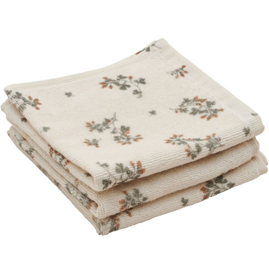 Textil Garbo & Friends Handdukar & Badlakan | Clover Ansiktshandduk, 3-Pack