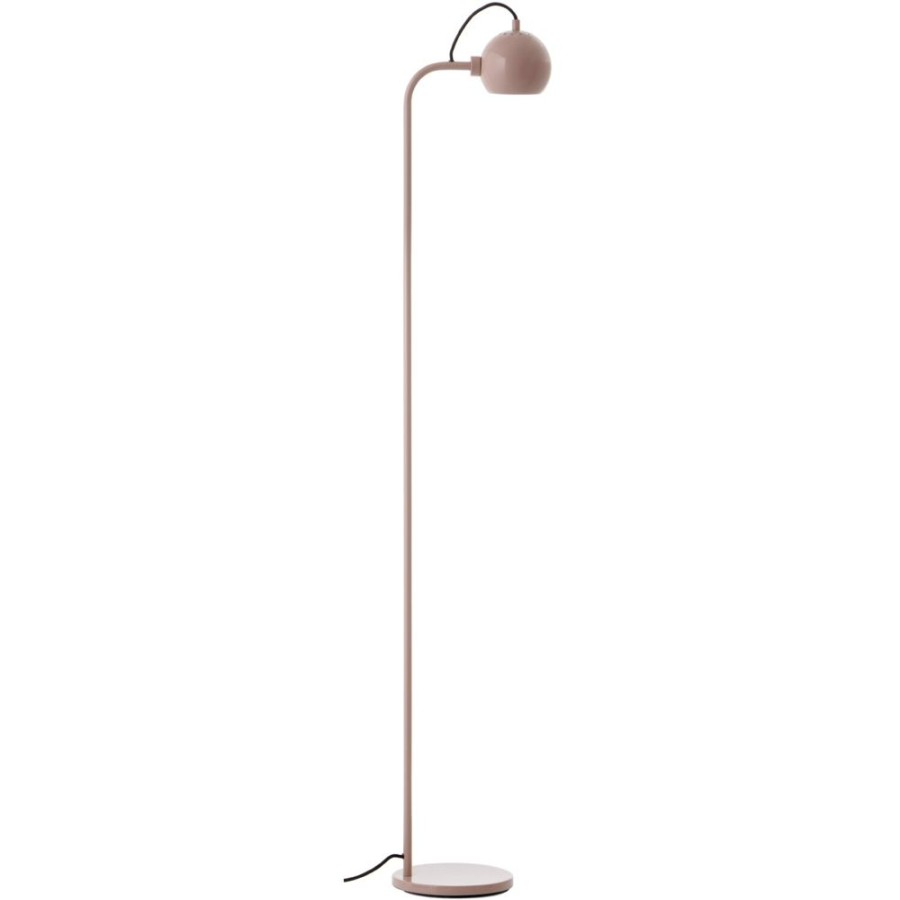 Belysning Frandsen Golvlampor | Ball Single Golvlampa, Glossy Nude