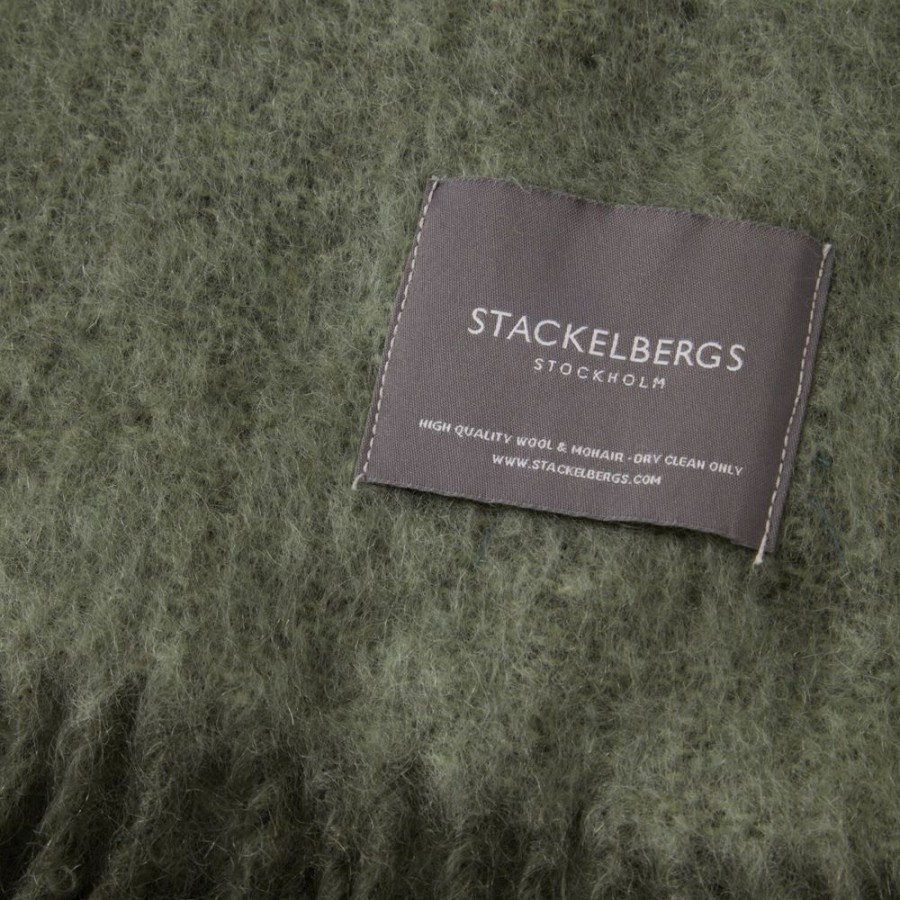 Textil Stackelbergs Pladar & Filtar | Mohair Plad 130X170 Cm, Moss