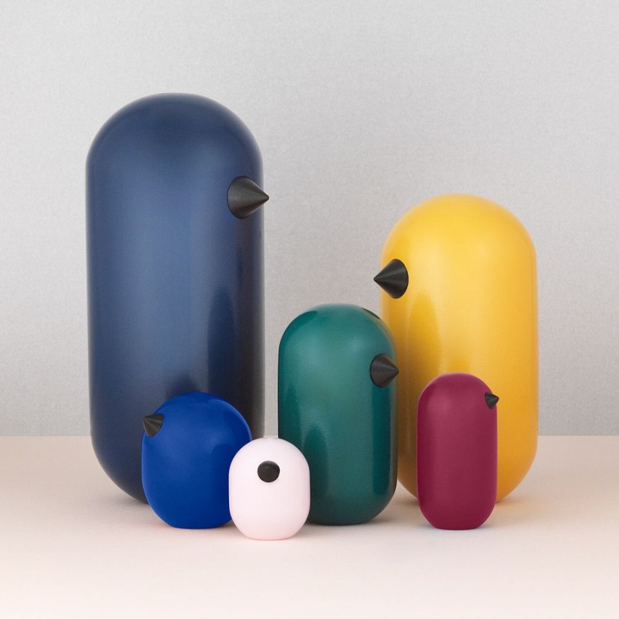 Inredning Normann Copenhagen Skulpturer & Dekorativa Accessoarer | Little Bird 13,5 Cm, Morkbla