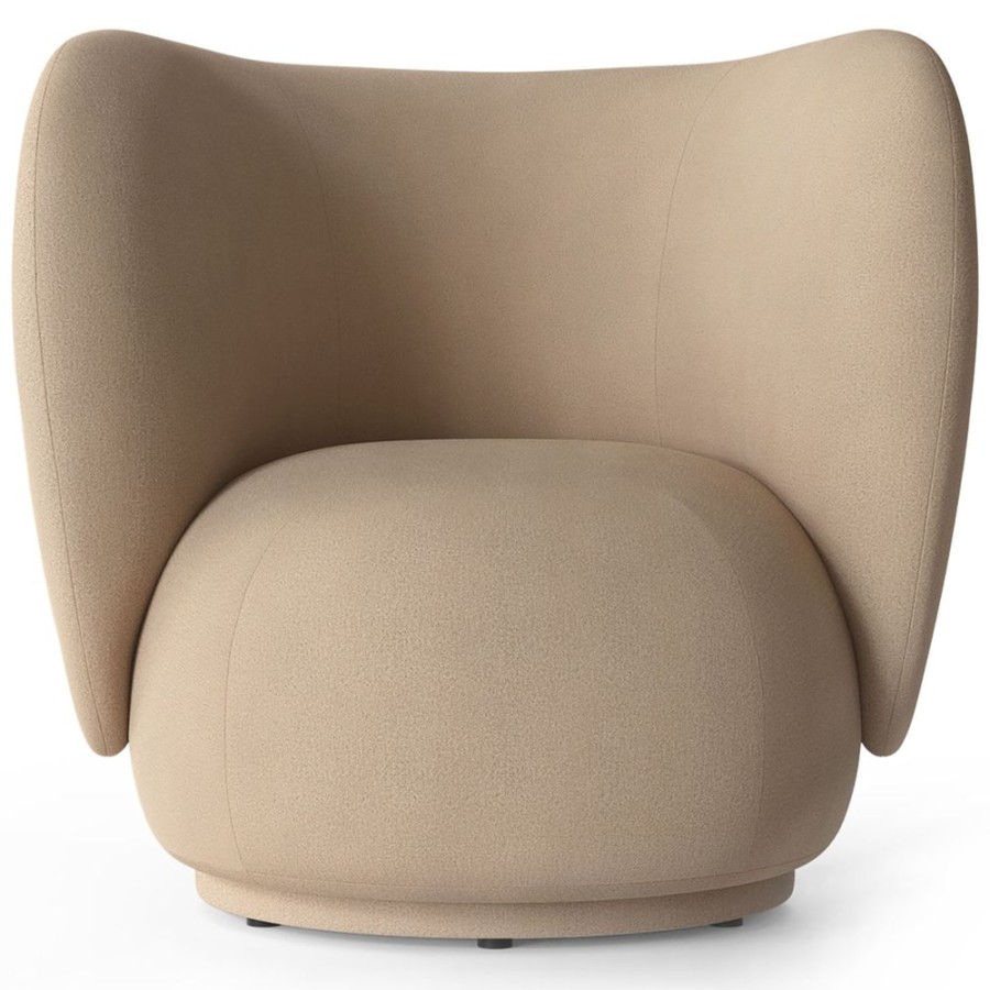 Mobler Ferm Living Fatoljer | Rico Brushed Loungestol, Sand