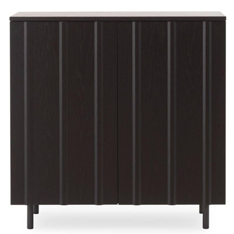 Mobler Normann Copenhagen Skap | Rib Cabinet Skap Ek, Svart