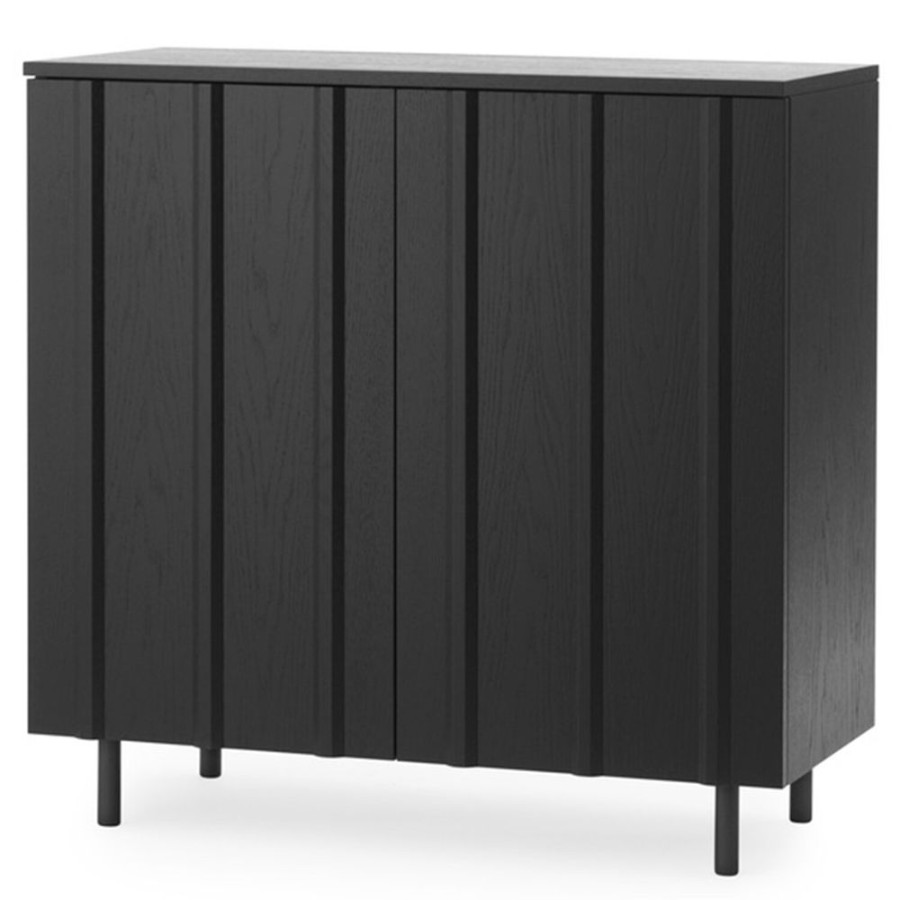 Mobler Normann Copenhagen Skap | Rib Cabinet Skap Ek, Svart