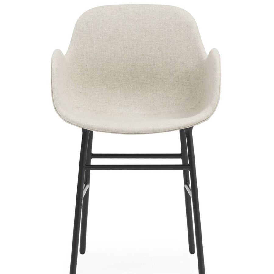 Mobler Normann Copenhagen Matstolar | Form Karmstol, Main Line Flax 20 / Svart Stal