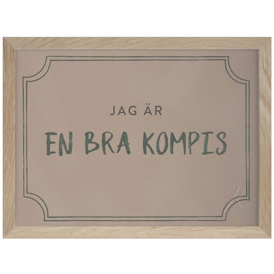 Inredning Kunskapstavlan® Posters | Kompisdiplomet Poster A4, Dusty Rose