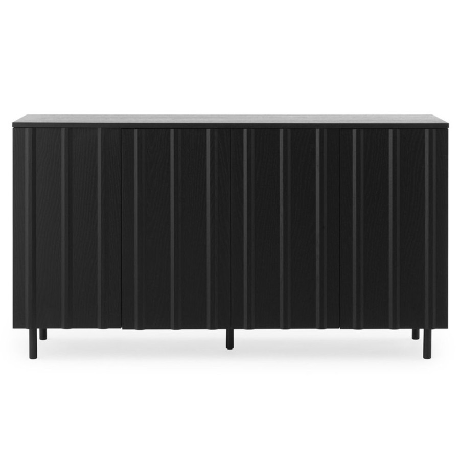 Mobler Normann Copenhagen Sideboards | Rib Skank Ek, Svart