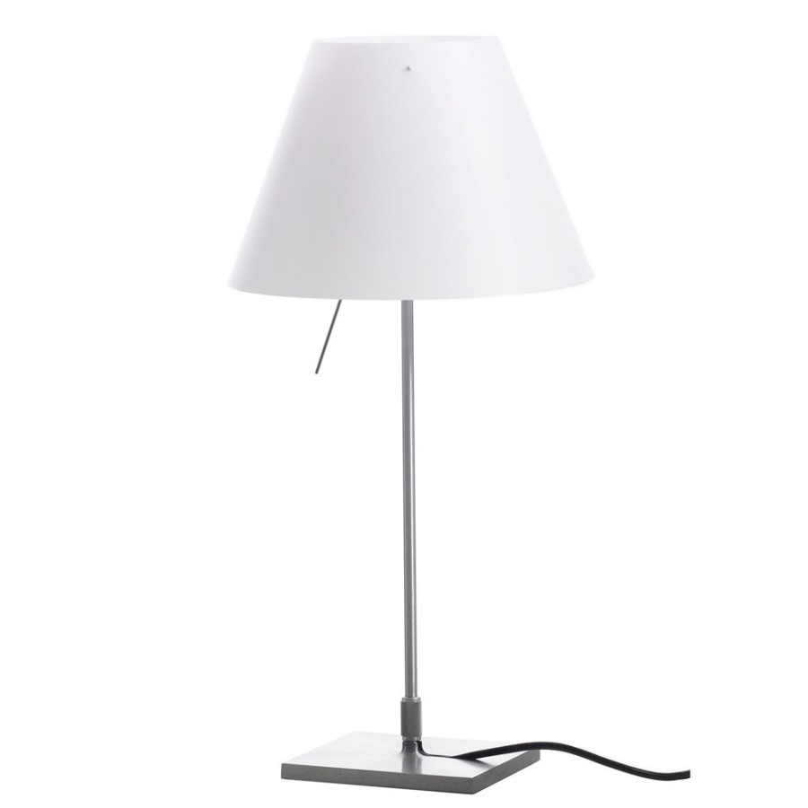 Belysning Luceplan Sanglampor | Costanzina Bordslampa, Aluminium/Vit