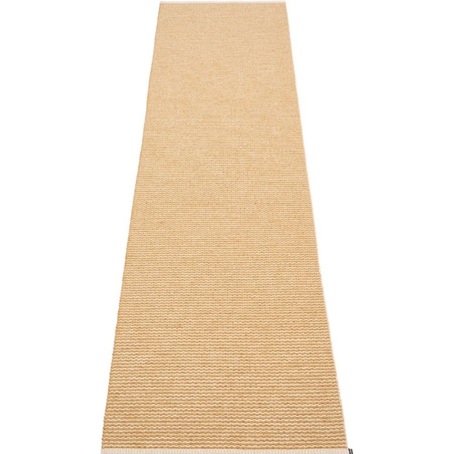 Mattor Pappelina Plastmattor | Mono Matta Ochre/Cream, 60X250 Cm