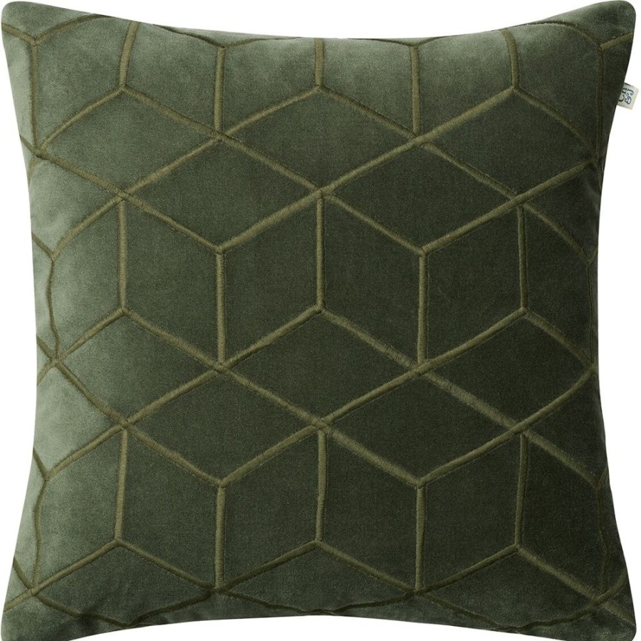 Textil Chhatwal & Jonsson Prydnadskuddar & Kuddfodral | Vir Kuddfodral 50X50 Cm, Forest Green