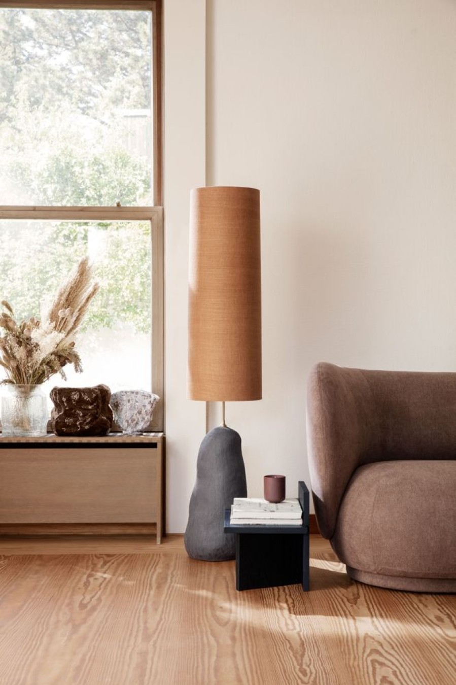 Belysning Ferm Living Lampskarmar | Eclipse Long Lampskarm O30X80 Cm, Natural