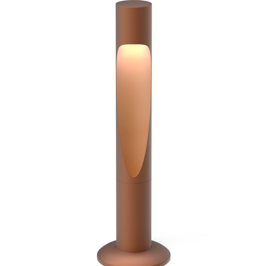 Belysning Louis Poulsen Utebelysning | Flindt Garden Pollare Kort Corten Jordspett Utan Adapter, 4000K