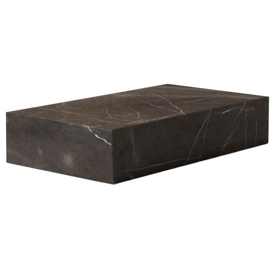 Mobler Audo Copenhagen Sidobord & Smabord | Plinth Grand Soffbord 137X76 Cm, Grey Kendzo