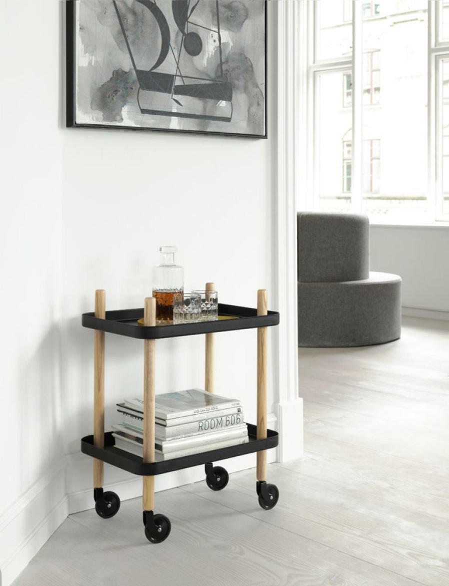 Mobler Normann Copenhagen Serveringsvagnar & Rullbord | Block Bord, Svart