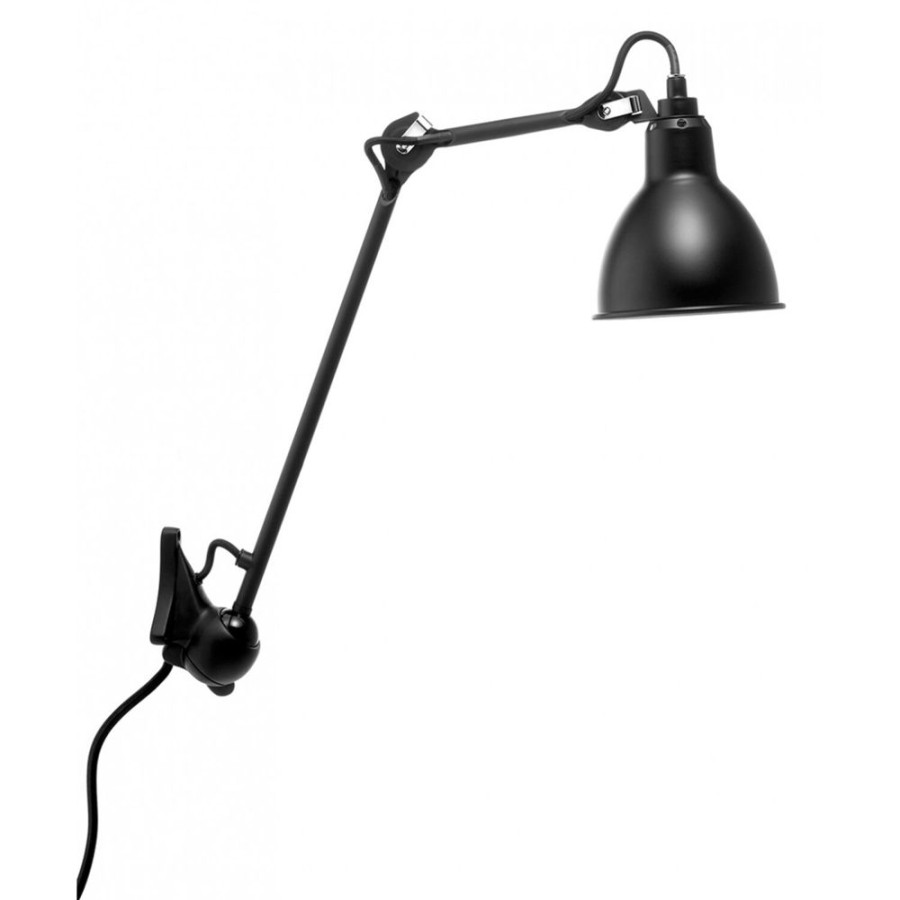 Belysning DCWéditions Vagglampor | La Lampe Gras N°222 Vagglampa, Svart