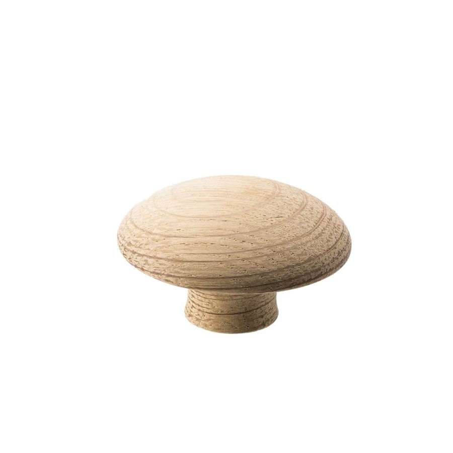 Inredning Beslag Design Knoppar & Beslag | Mushroom Knopp 50 Mm, Ek