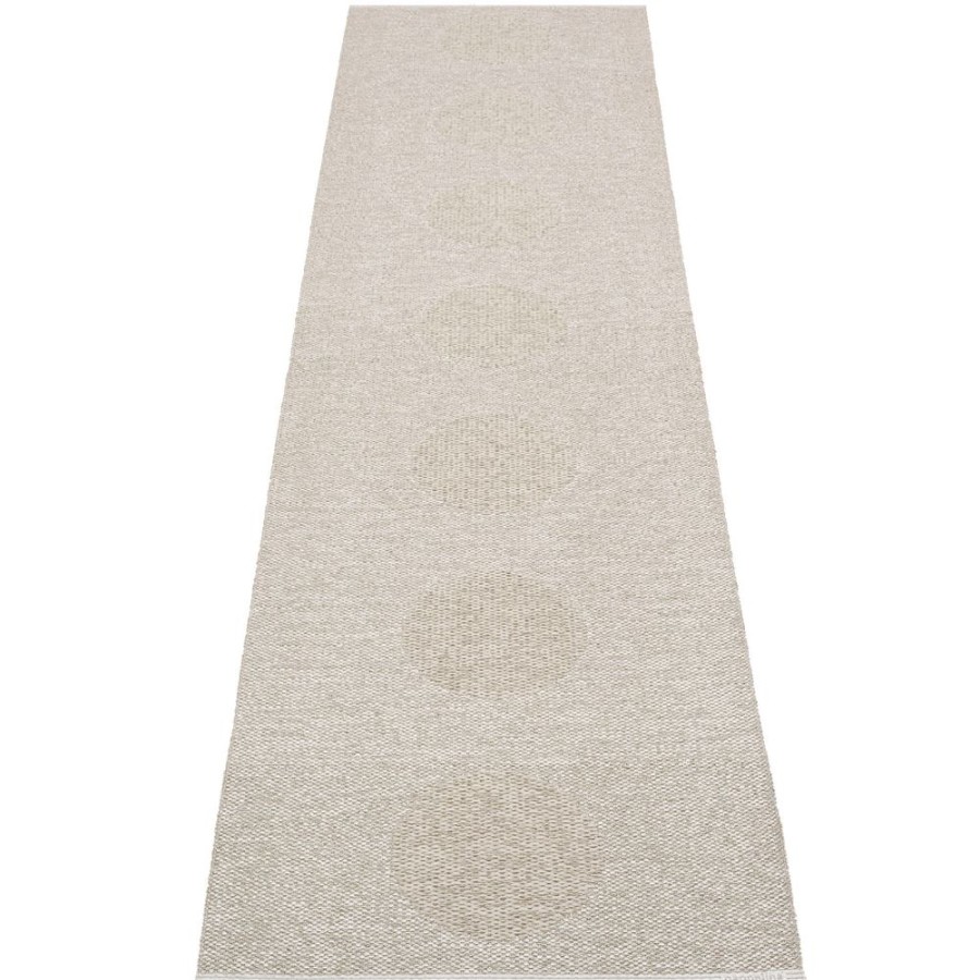 Mattor Pappelina Plastmattor | Vera 2.0 Matta Linen / Stone Metallic, 70X280 Cm