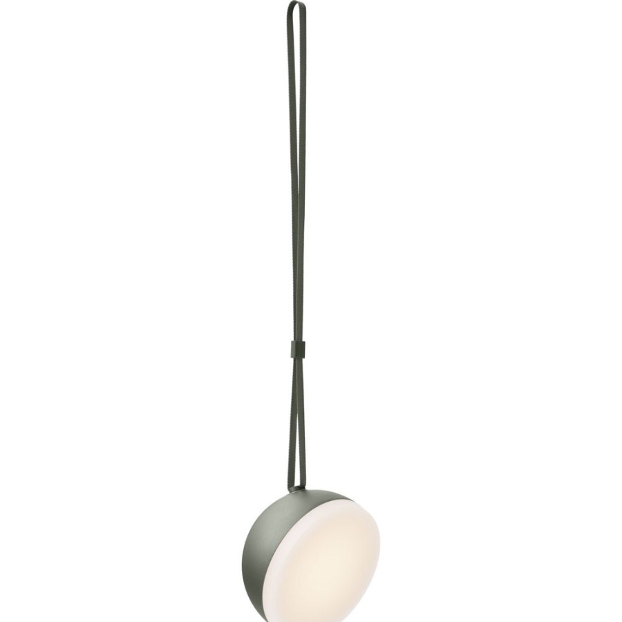 Belysning New Works Utebelysning | Sphere Adventure Light Bordslampa Portabel, Djupgron