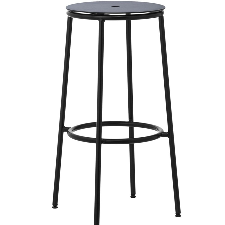 Mobler Normann Copenhagen Barstolar | Circa Barstol 75 Cm, Svart Aluminium