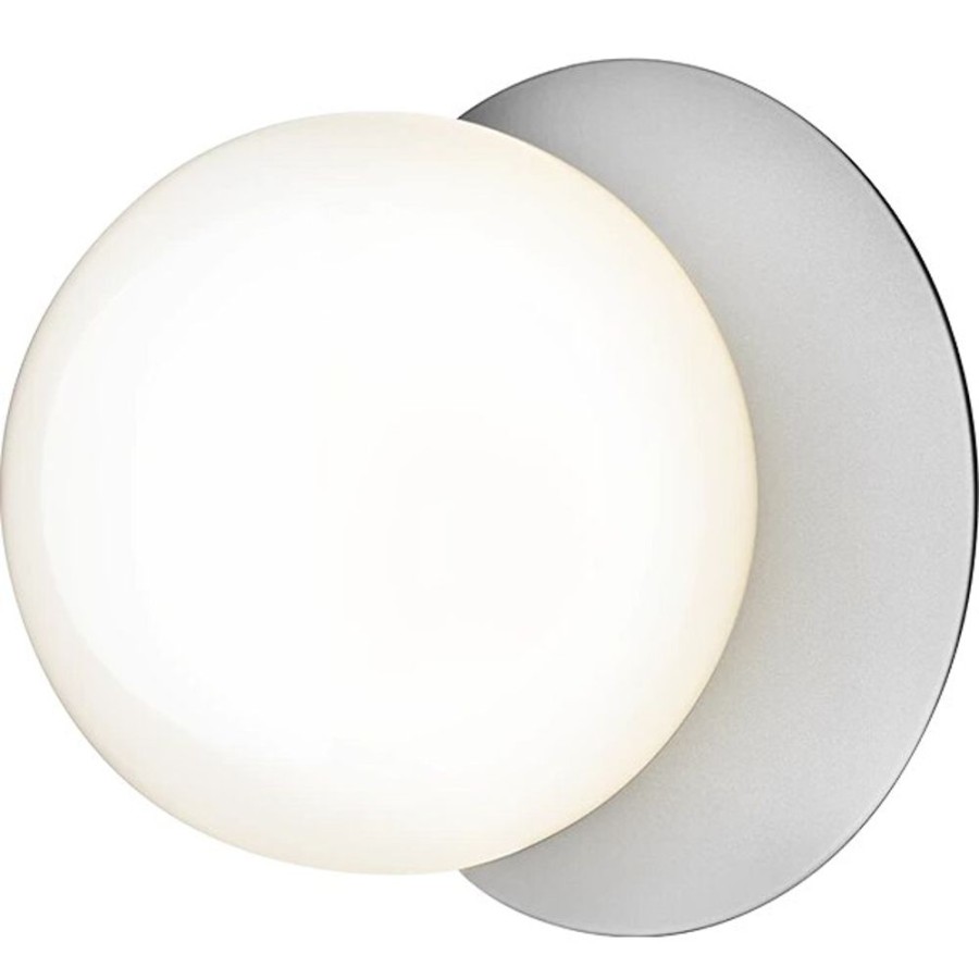 Belysning Nuura Plafonder | Liila 1 Vagg-/Taklampa 165 Mm, Light Silver / Opal