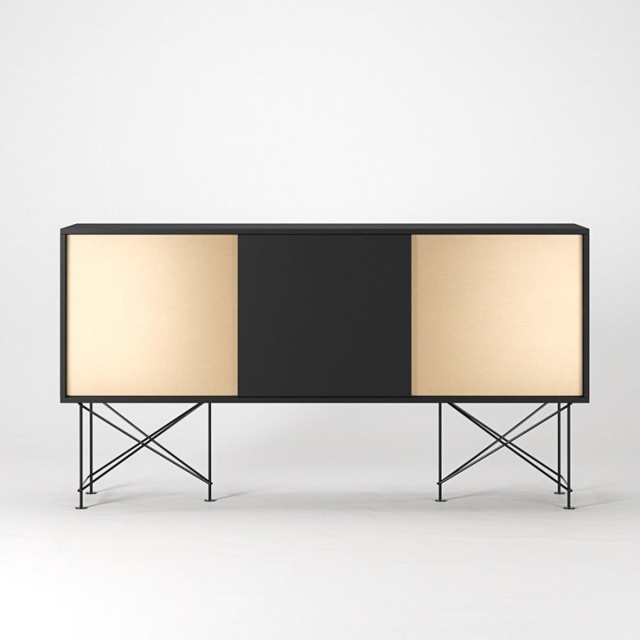 Mobler Decotique Sideboards | Vogue Sideboard 180H, Antracit/1A2B/Svart