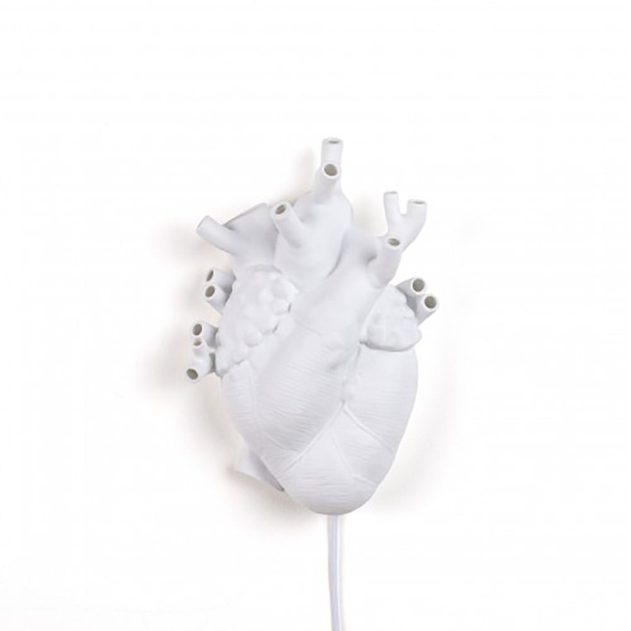 Belysning Seletti Vagglampor | Heart Vagglampa, Porslin