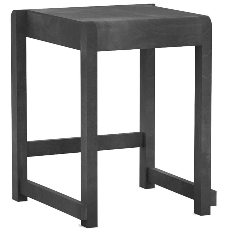 Mobler Frama Pallar | Low Stool 01 Pall, Svart