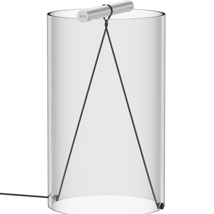 Belysning Flos Bordslampor | To-Tie T2 Bordslampa, Anodiserat Aluminium