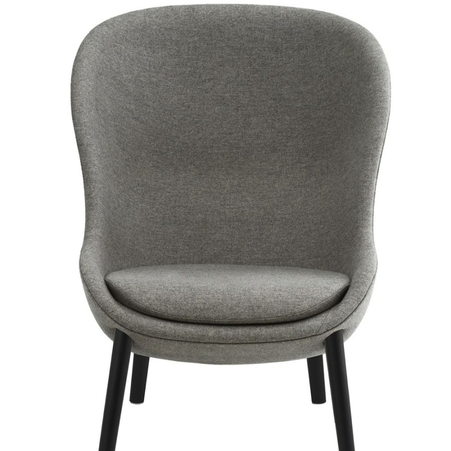 Mobler Normann Copenhagen Fatoljer | Hyg Fatolj Hog, Morkgra / Svart Ek