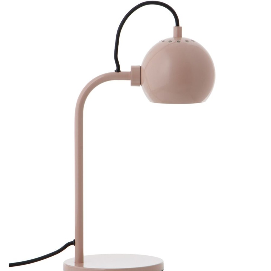 Belysning Frandsen Bordslampor | Ball Single Bordslampa, Glossy Nude