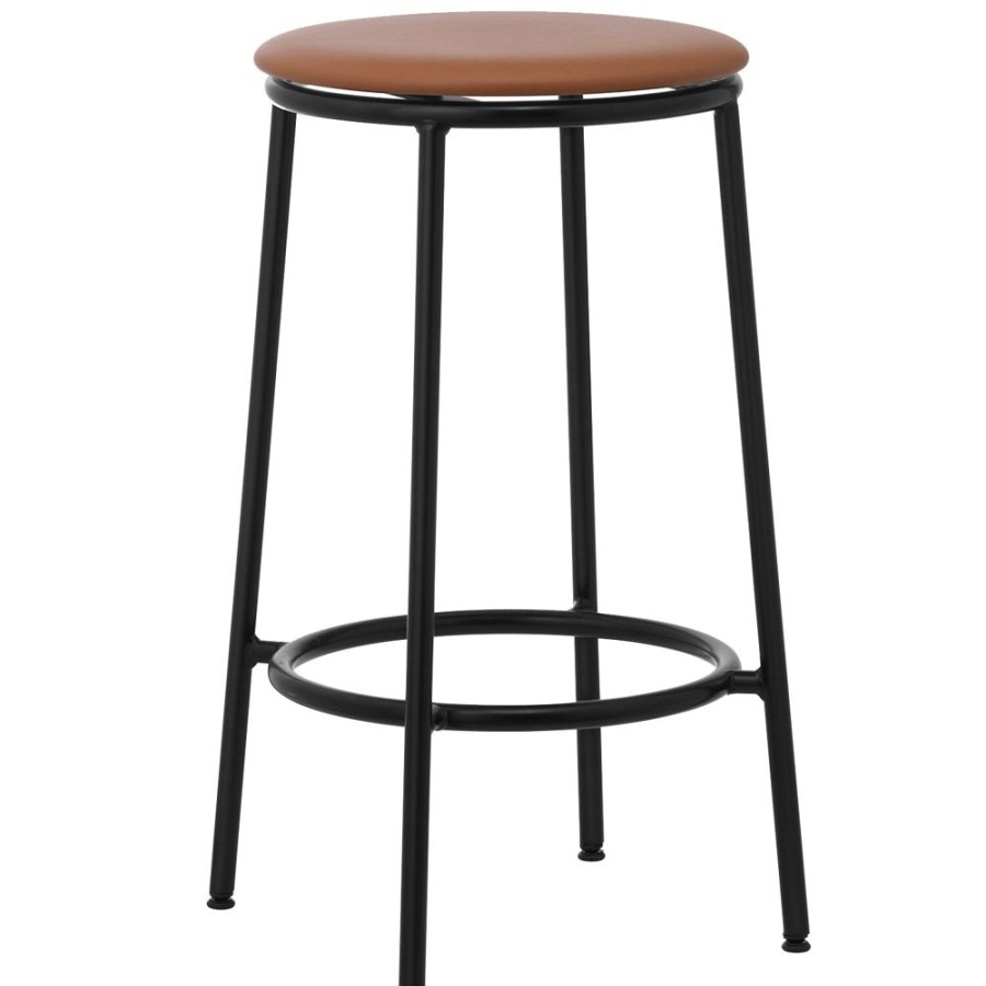 Mobler Normann Copenhagen Barstolar | Circa Barstol 65 Cm, Brunt Lader / Ultra Leather 41574