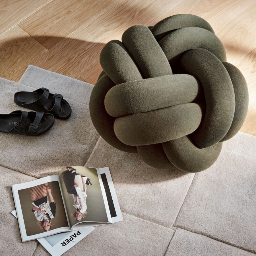 Mobler Design House Stockholm Sittpuffar | Knot Xl Sittpuff, Forest Green