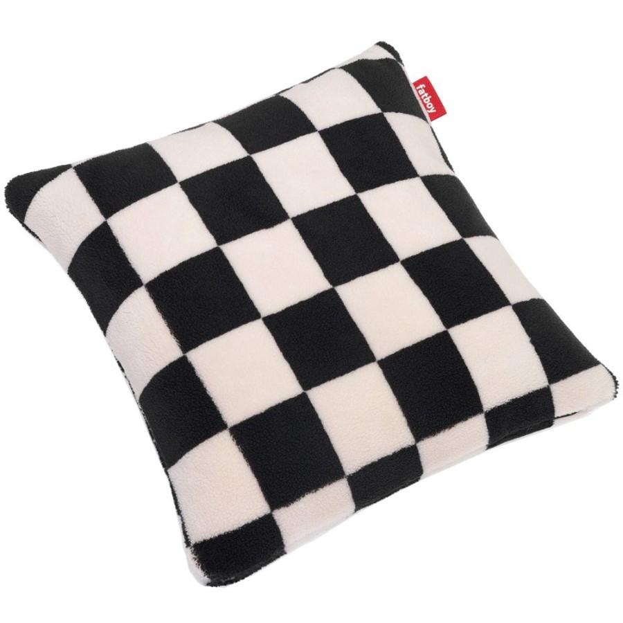 Textil Fatboy Prydnadskuddar & Kuddfodral | Teddy Chess Kudde 50X50 Cm, Svart