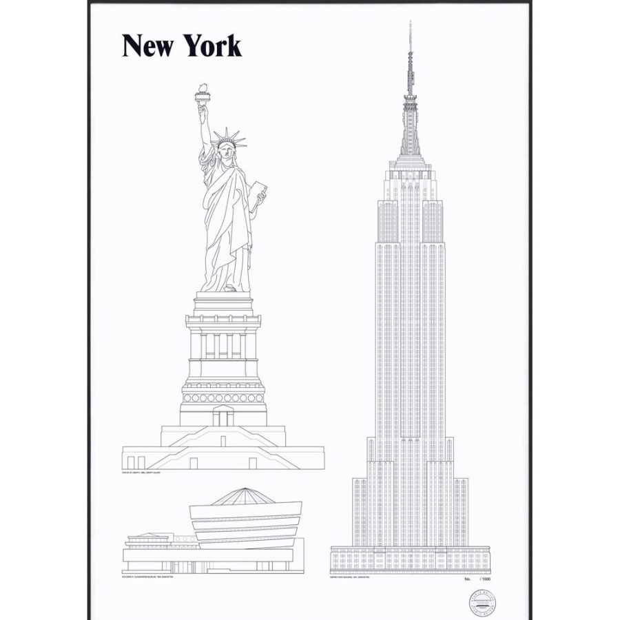 Inredning Studio Esinam Posters | New York Landmarks Poster