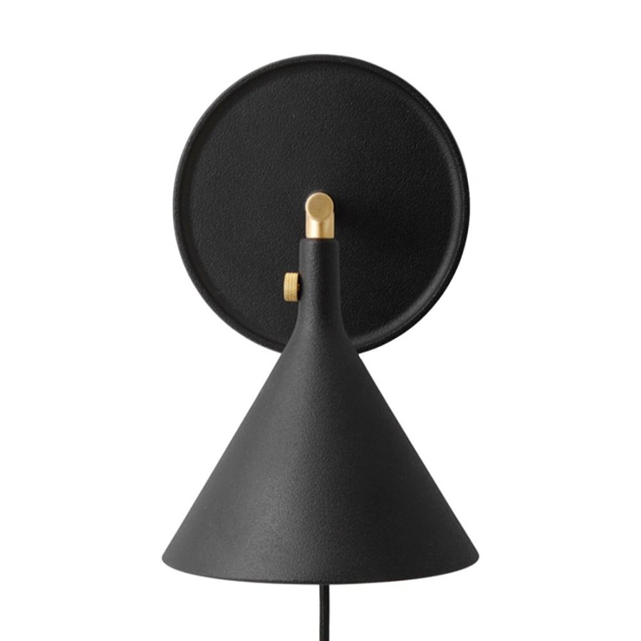 Belysning Audo Copenhagen Vagglampor | Cast Sconce Vagglampa Svart