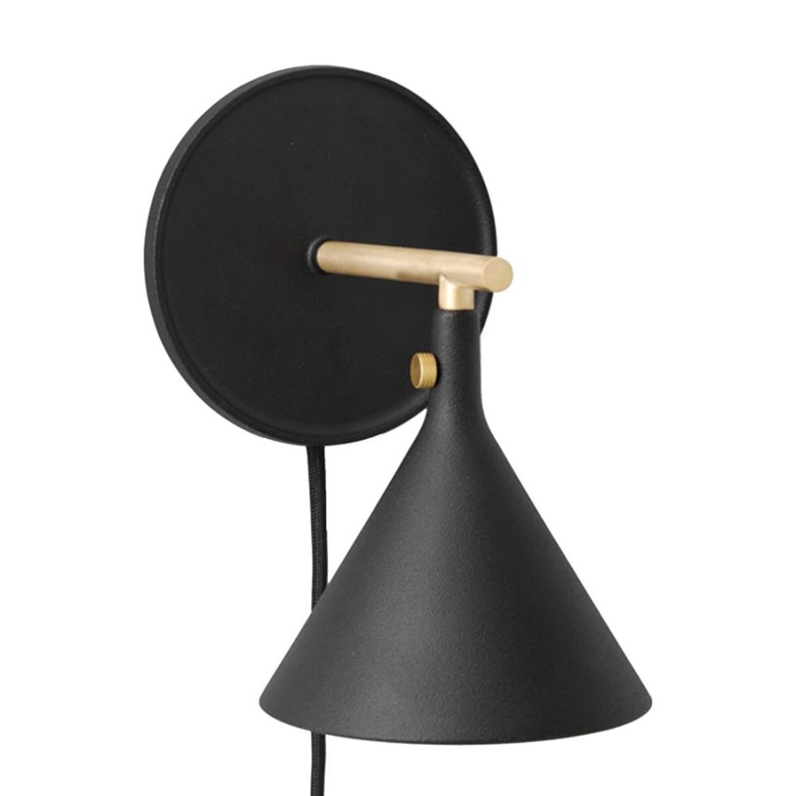 Belysning Audo Copenhagen Vagglampor | Cast Sconce Vagglampa Svart