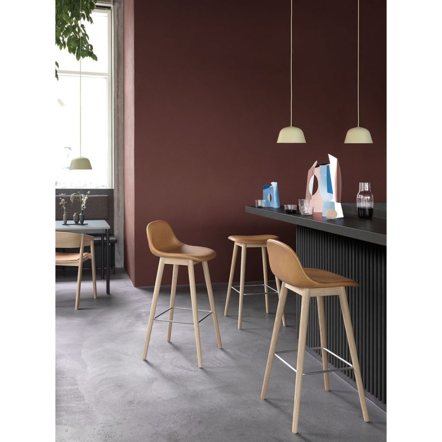 Mobler Muuto Barstolar | Fiber Barpall 65 Cm, Traunderrede, Vit/Ek