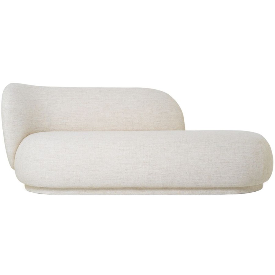 Mobler Ferm Living Hornsoffor & Divansoffor | Rico Boucle Divan Vanster, Off-White