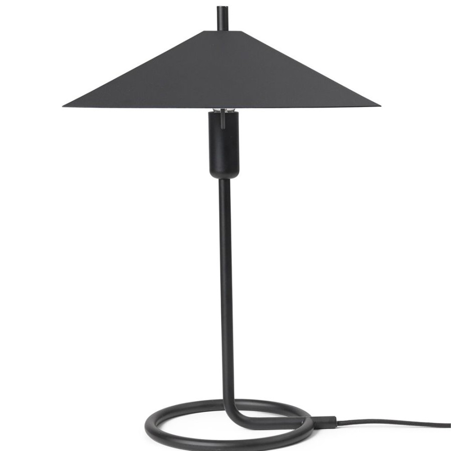 Belysning Ferm Living Bordslampor | Filo Bordslampa, Svart