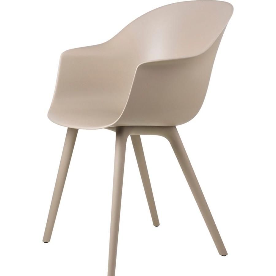 Mobler GUBI Matstolar | Bat Stol Plast, New Beige