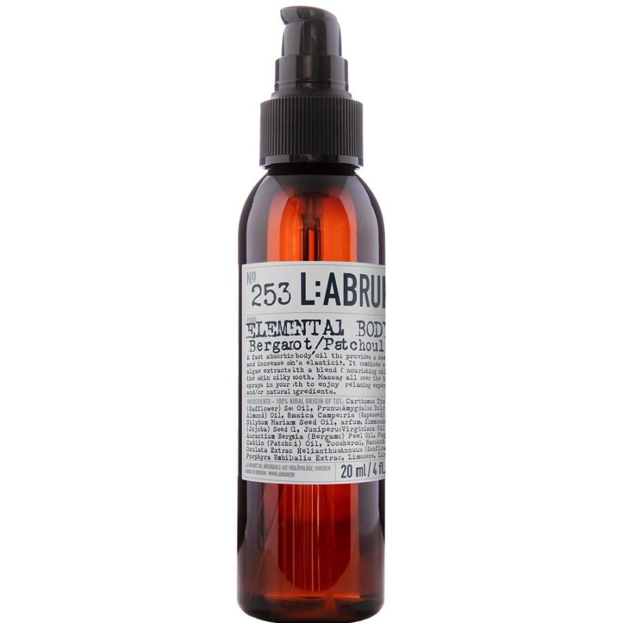 Inredning L:a Bruket Parfym & Kroppsvard | 253 Elemental Bergamot/Patchouli Kroppsolja 120 Ml