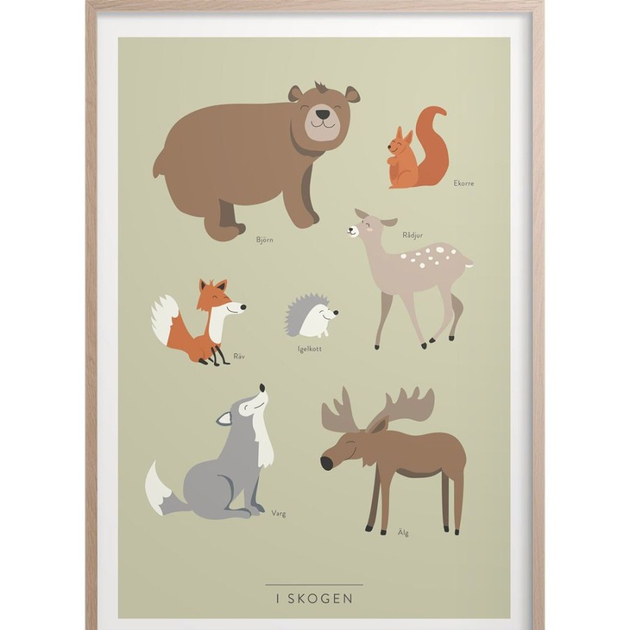 Inredning Kunskapstavlan® Posters | I Skogen Poster, 30X40 Cm