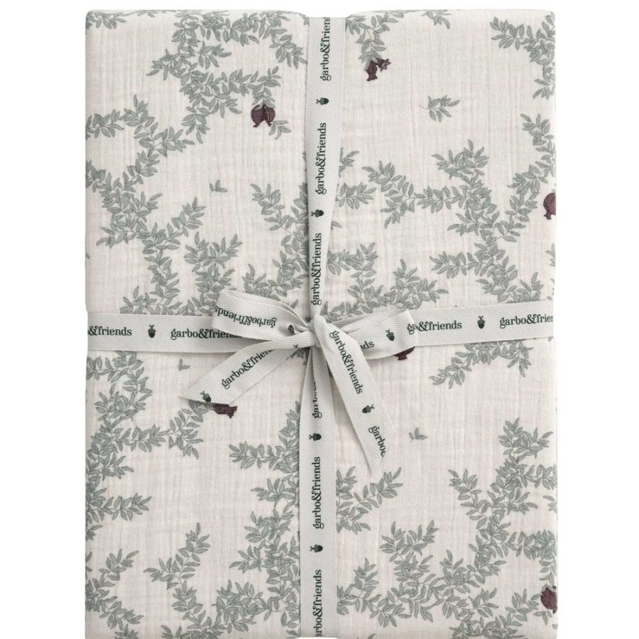 Textil Garbo & Friends Underlakan | Pomegranate Dra-Pa-Lakan Muslin, 90X200 Cm